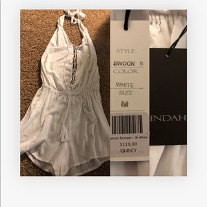 White INDAH swoon romper